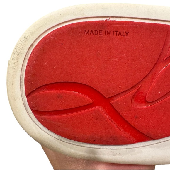 Limited Edition Christian Louboutin Super Pik Boat Graffiti Spike Skaters Flats - Picture 10 of 11